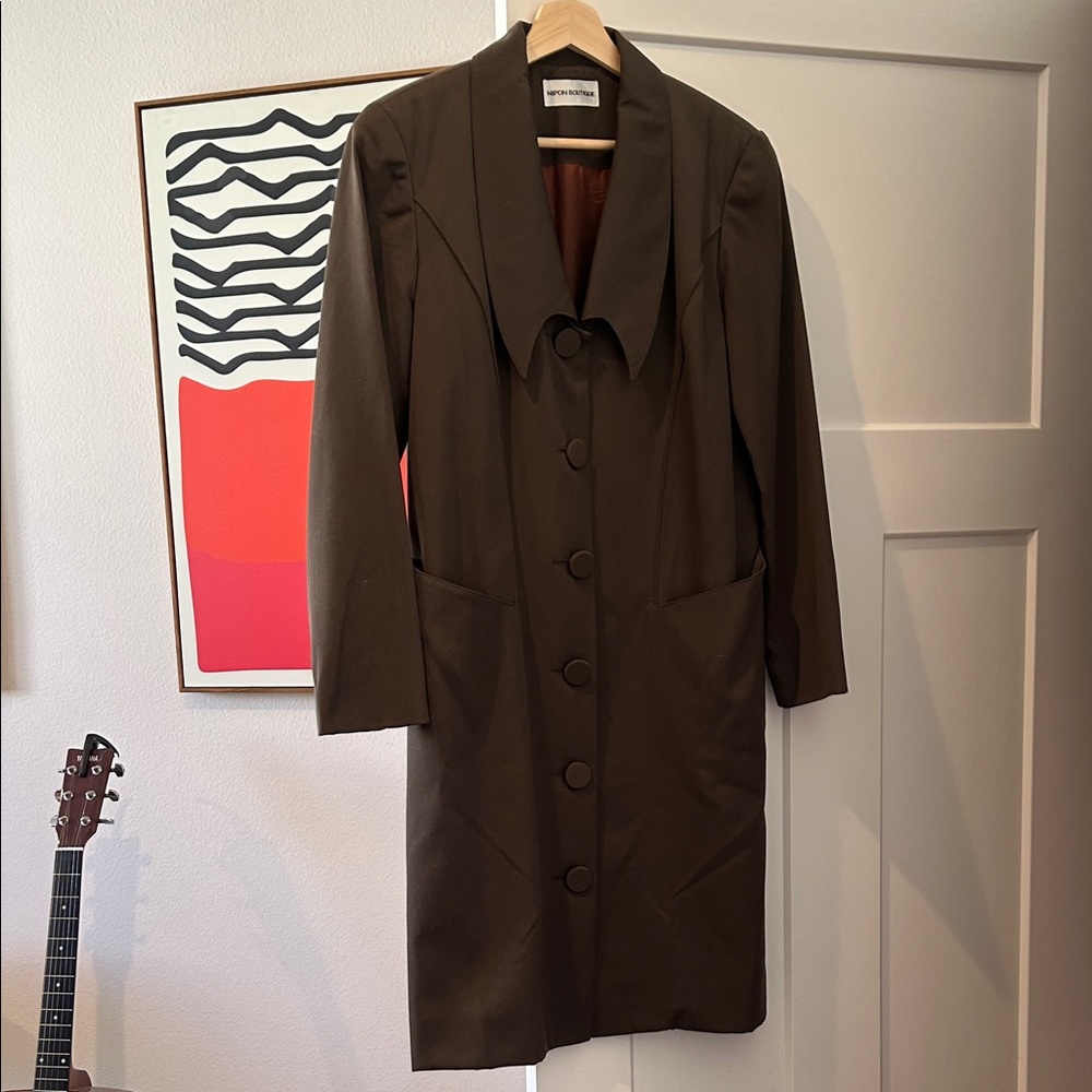 Nipon Boutique dress / coat 100% pure wool